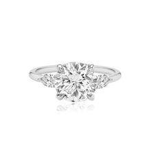 Load image into Gallery viewer, Diamond Gold Pear Side Stones Engagement Ring