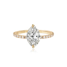 Load image into Gallery viewer, Diamond Pave Band Engagement Ring
