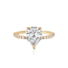 Load image into Gallery viewer, Diamond Pave Band Engagement Ring