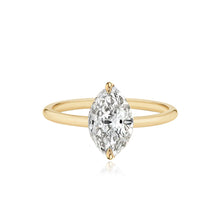 Load image into Gallery viewer, Diamond Gold Band Engagement Ring