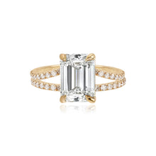 Load image into Gallery viewer, Diamond Pave Split Shank Engagement Ring
