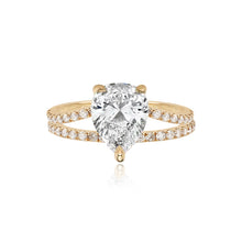 Load image into Gallery viewer, Diamond Pave Split Shank Engagement Ring
