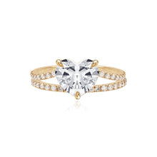 Load image into Gallery viewer, Diamond Pave Split Shank Engagement Ring
