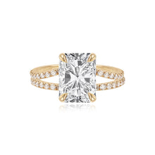 Load image into Gallery viewer, Diamond Pave Split Shank Engagement Ring