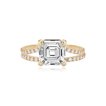 Load image into Gallery viewer, Diamond Pave Split Shank Engagement Ring