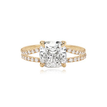 Load image into Gallery viewer, Diamond Pave Split Shank Engagement Ring