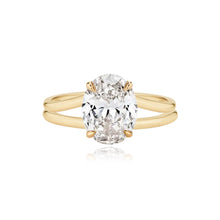 Load image into Gallery viewer, Diamond Gold Split Shank Engagement Ring