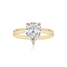 Load image into Gallery viewer, Diamond Gold Split Shank Engagement Ring