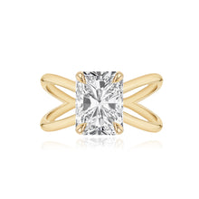 Load image into Gallery viewer, Diamond Reverse Gold Split Shank Engagement Ring