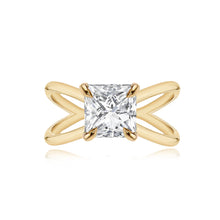 Load image into Gallery viewer, Diamond Reverse Gold Split Shank Engagement Ring