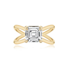 Load image into Gallery viewer, Diamond Reverse Gold Split Shank Engagement Ring