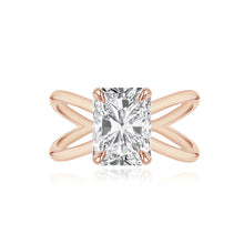 Load image into Gallery viewer, Diamond Reverse Gold Split Shank Engagement Ring