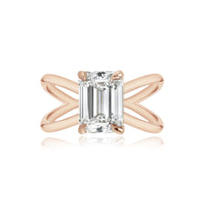 Load image into Gallery viewer, Diamond Reverse Gold Split Shank Engagement Ring