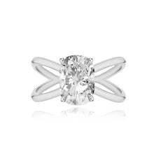 Load image into Gallery viewer, Diamond Reverse Gold Split Shank Engagement Ring