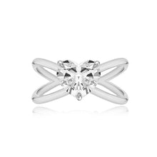 Load image into Gallery viewer, Diamond Reverse Gold Split Shank Engagement Ring