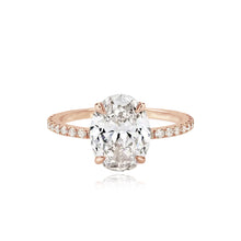 Load image into Gallery viewer, Diamond Pave Band Engagement Ring
