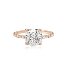 Load image into Gallery viewer, Diamond Pave Band Engagement Ring