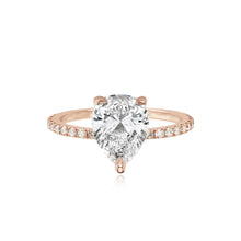 Load image into Gallery viewer, Diamond Pave Band Engagement Ring