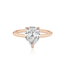 Load image into Gallery viewer, Diamond Gold Band Engagement Ring