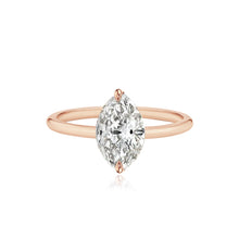 Load image into Gallery viewer, Diamond Gold Band Engagement Ring