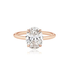 Load image into Gallery viewer, Diamond Gold Band Engagement Ring