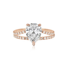 Load image into Gallery viewer, Diamond Pave Split Shank Engagement Ring