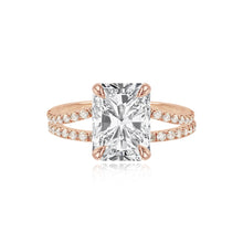 Load image into Gallery viewer, Diamond Pave Split Shank Engagement Ring