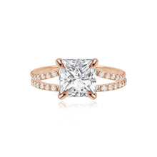 Load image into Gallery viewer, Diamond Pave Split Shank Engagement Ring