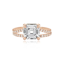 Load image into Gallery viewer, Diamond Pave Split Shank Engagement Ring