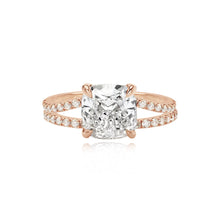 Load image into Gallery viewer, Diamond Pave Split Shank Engagement Ring