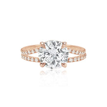 Load image into Gallery viewer, Diamond Pave Split Shank Engagement Ring