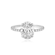 Load image into Gallery viewer, Diamond Pave Band Engagement Ring