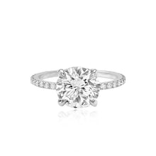 Load image into Gallery viewer, Diamond Pave Band Lab Engagement Ring