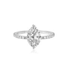Load image into Gallery viewer, Diamond Pave Band Engagement Ring