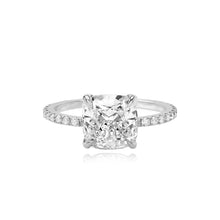 Load image into Gallery viewer, Diamond Pave Band Lab Engagement Ring