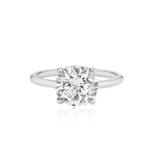 Diamond Gold Band Engagement Ring