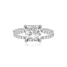 Load image into Gallery viewer, Diamond Pave Split Shank Engagement Ring
