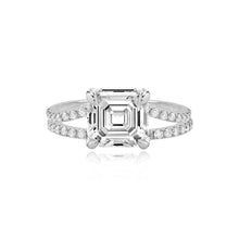Load image into Gallery viewer, Diamond Pave Split Shank Engagement Ring