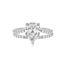 Load image into Gallery viewer, Diamond Pave Split Shank Engagement Ring