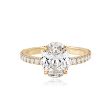 Load image into Gallery viewer, Diamond Thick Pave Band Engagement Ring