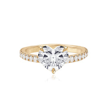 Load image into Gallery viewer, Diamond Thick Pave Band Engagement Ring