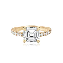 Load image into Gallery viewer, Diamond Thick Pave Band Engagement Ring