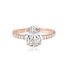 Load image into Gallery viewer, Diamond Thick Pave Band Engagement Ring