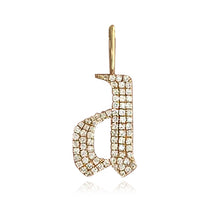 Load image into Gallery viewer, Large Pave Gothic Initial Charm