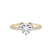 Load image into Gallery viewer, Large Valencia Diamond Shape Engagement Pave Ring