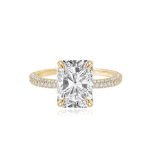 Load image into Gallery viewer, Large Valencia Diamond Shape Engagement Pave Ring