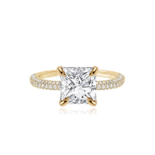 Load image into Gallery viewer, Large Valencia Diamond Shape Engagement Pave Ring