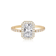 Load image into Gallery viewer, Pave Bezel Engagement Ring