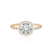 Load image into Gallery viewer, Pave Bezel Engagement Ring