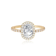 Load image into Gallery viewer, Pave Bezel Engagement Ring